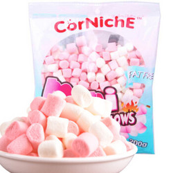 菲律宾进口 可尼斯CorNiche迷你棉花糖儿童糖果 网红零食 雪花酥牛轧糖烘培原料200g *8件