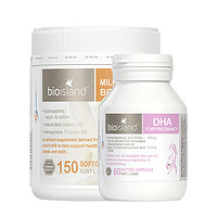 bioisland 澳洲进口 DHA 60粒 + 成人液体乳钙 150粒