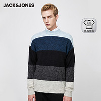 JackJones 杰克琼斯 220125503YS 撞色针织衫