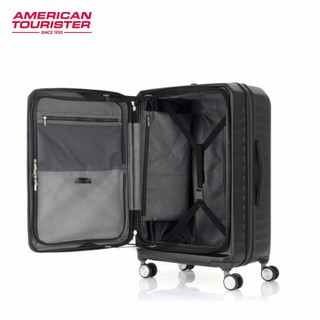 美旅箱包（AmericanTourister）拉杆箱 前开盖行李箱登机胖胖箱USB充电接口可扩展HJ3 29英寸黑色