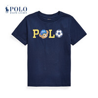 Ralph Lauren/拉夫劳伦男童 2021年春季Polo小熊徽标棉质平纹针织T恤35034 410-海军蓝 4