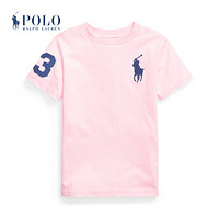 Ralph Lauren/拉夫劳伦男童 2021年春季Big Pony棉质平纹针织T恤35033 650-粉红色 4