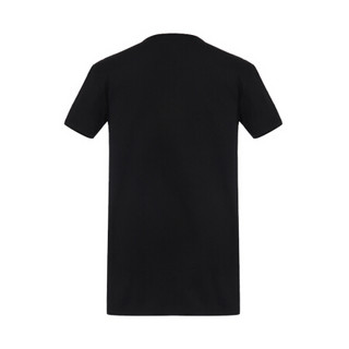 范思哲 VERSACE 奢侈品 男士棉氨纶圆领短袖T恤 黑色 AUU01005 A232741 A1008 5码/L码