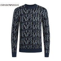 阿玛尼EMPORIO ARMANI奢侈品男装EA20秋冬男士针织衫 6H1MTT-1MDBZ NAVY-F904藏青色 XL