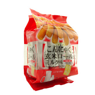 台湾 北田蒟蒻糙米卷160g   芝士牛奶海苔多种口味 米果卷夹心饼干 糕点点心 （牛奶味）