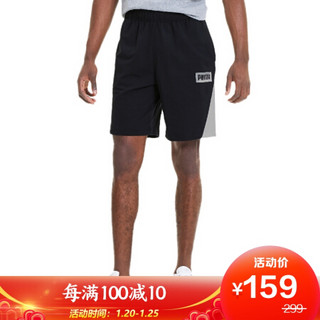 彪马 PUMA 男子 基础系列 SUMMER PRINT Shorts 短裤 584167 01 黑色 L码 (欧洲码)