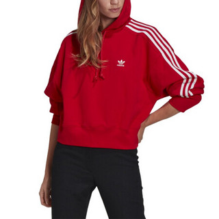 阿迪达斯 ADIDAS 三叶草 女子 SHORT HOODIE 运动 卫衣/套头衫 GN2892 S码