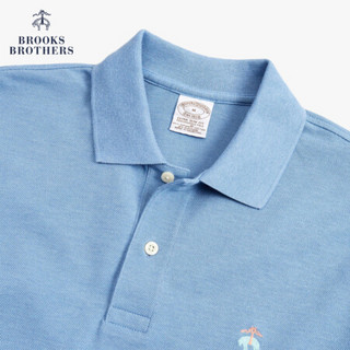 Brooks Brothers/布克兄弟男士20夏新Supima棉混纺logo款Polo衫 4003-蓝色 XS