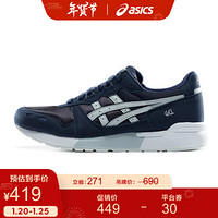 ASICS 亚瑟士 运动休闲鞋低帮男女鞋HY7F3-5896 深蓝/白色/ 36