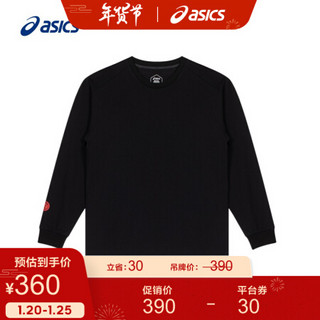 ASICS亚瑟士 2021新年款春夏夹克外套男式CNY圆领卫衣 2031C510-001 黑色 XXL