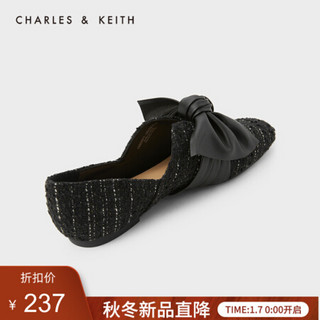 CHARLES＆KEITH2021春季CK1-70900072女士蝴蝶结装饰平底单鞋 Multi综合色 38