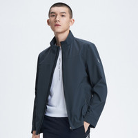 七匹狼夹克男士2021春季运动休闲立领防风柔软亲肤舒适外套1H1B10101001 009(蓝灰) 175/96A/L