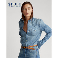 Ralph Lauren/拉夫劳伦女装 2020年秋季牛仔布衬衫21742 400-蓝色 XXS