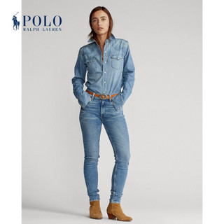 Ralph Lauren/拉夫劳伦女装 2020年秋季牛仔布衬衫21742 400-蓝色 XXS