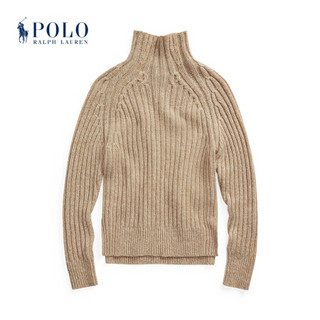 Ralph Lauren/拉夫劳伦女装 2021年早春罗纹高领针织毛衫21954 250-棕色 XXS