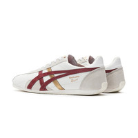 Onitsuka Tiger鬼塚虎舒适复古慢跑鞋男女款休闲鞋RUNSPARK TH201L-9950 米白色/红色 42.5