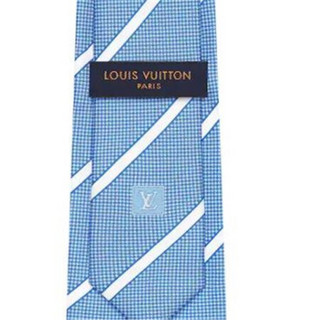 孔雀翎LV路易威登男士领带微纹理精致设计LV刺绣字母缩写时尚亮丽感M73248