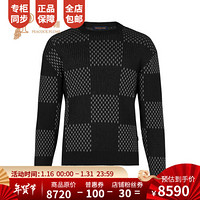 Louis Vuitton/路易威登2020新款男士GIANT DAMIER 圆领衫1A8H24 黑灰 S