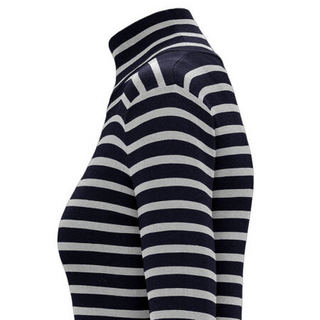 Moncler蒙口女装2021年新款毛衣由混纺制成条纹图案衣服底部镶嵌有Moncler字母时尚休闲 红色 S