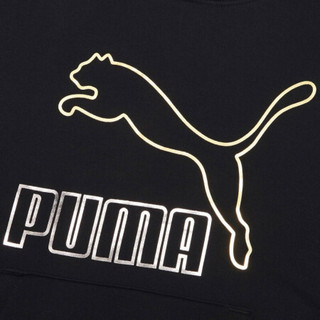 彪马 PUMA 男子 生活系列 Classics Logo Hoodie 运动 针织卫衣 599300 56黑色 M码(亚洲码)