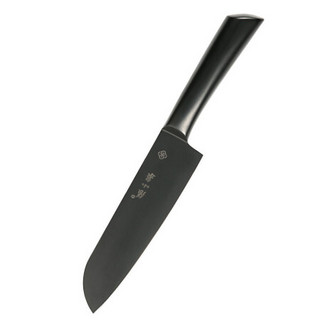 張小泉 张小泉墨系列不锈钢家用小厨刀多功能刀175黑刀D12393300