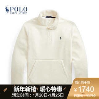 Ralph Lauren/拉夫劳伦男装 2020年冬季起绒布半高领套头卫衣13090 101-白色 M