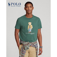 Ralph Lauren/拉夫劳伦男装 2021年春季定制修身版型Polo小熊T恤13201 300-绿色 XS