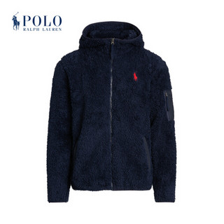 Ralph Lauren/拉夫劳伦男装 2020年冬季起绒布全拉链连帽外套13128 410-海军蓝 M