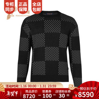 Louis Vuitton/路易威登2020新款男士GIANT DAMIER 圆领衫1A8H24 黑灰 L