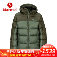 Marmot/土拨鼠秋冬运动防风拒水鸭绒700蓬面包羽绒服男童户外 鳄鱼绿/松脂绿4850 XXL-170