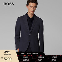 HUGO BOSS雨果博斯西服男2020款春夏服50427213初剪羊毛混纺修身西 402-深蓝色 52A