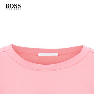 HUGO BOSS雨果博斯女士2021早春款徽标宽松运动衫 681-粉色 M