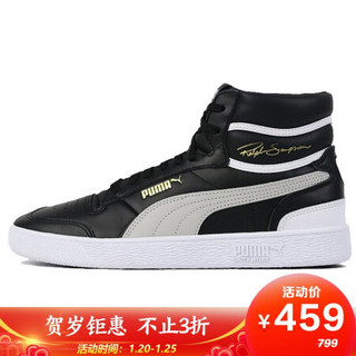 彪马 PUMA 男女 生活系列 Ralph Sampson Mid 运动 休闲鞋 370847 01黑色-浅灰-彪马白 38.5码 UK5.5码