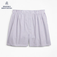 Brooks Brothers/布克兄弟男士棉质面料条纹设计四角裤内裤 6003-红色条纹 M