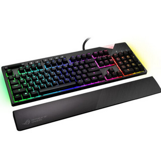 ROG 玩家国度 Strix Flare 110键 有线机械键盘 黑色 Cherry红轴 RGB