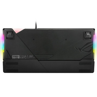 ROG 玩家国度 Strix Flare 110键 有线机械键盘 黑色 Cherry红轴 RGB