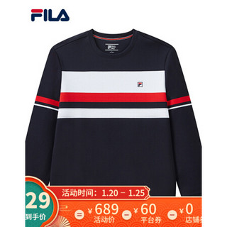 FILA 斐乐 X 3.1 Phillip Lim 男士套头卫衣2020秋冬新款运动休闲 传奇蓝-NV 180/100A/XL