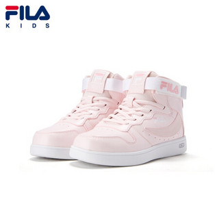 FILA KIDS 斐乐儿童中大童2020年冬季新款时尚童鞋休闲运动鞋 朴雾嫩粉/斐乐白-PK-女 36码/内长23.0cm