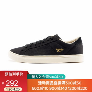 Onitsuka Tiger鬼塚虎休闲鞋男女板鞋小白鞋LAWNSHIP 1183A240 黑色 36