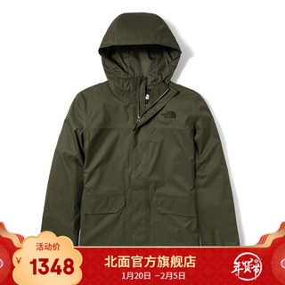 TheNorthFace北面冲锋衣男户外防水透气上新|4NED 21L/绿色 L