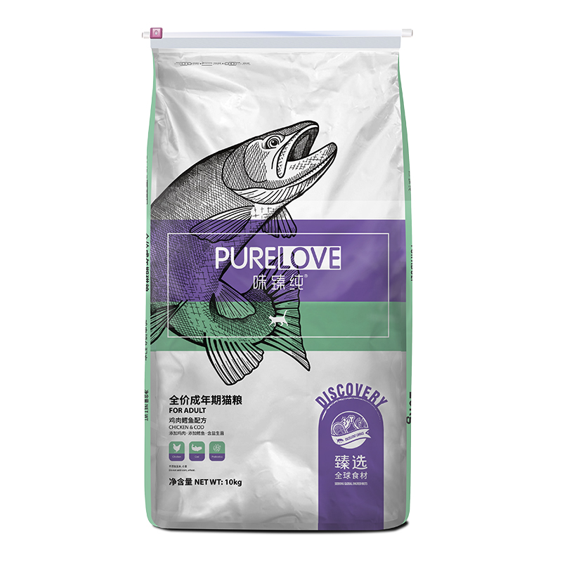 PURELOVE 味臻纯 食材探索系列 鸡肉鳕鱼成猫猫粮