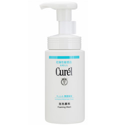 日本珂润（Curel）润浸保湿泡沫洗面奶氨基酸洁面乳150ml 男女式 去角质  温和不刺激 敏感肌可用 进口超市 *3件