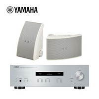 雅马哈（YAMAHA）A-S201+AW392白色(2只） 壁挂式吊顶音响套餐 会议系统背景音箱套装