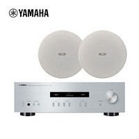 雅马哈（YAMAHA）A-S201+NS-IC800(2只）HIFI功放 嵌入式吸顶喇叭套装 背景音乐套装