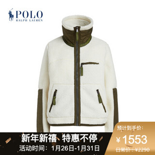 Ralph Lauren/拉夫劳伦女装 2020年冬季起绒布拉链夹克21936 101-白色 L