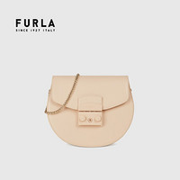 芙拉 FURLA 21SS春夏 奢侈品 METROPOLIS系列迷你号女士裸粉色斜挎包