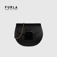 芙拉 FURLA 21SS春夏 奢侈品 METROPOLIS系列迷你号女士黑色斜挎包