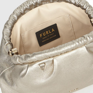 芙拉 FURLA 21SS春夏 奢侈品 EVENING系列小号女士金属色单肩/手拿包