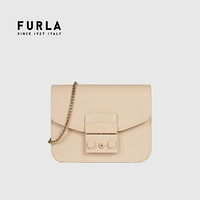 芙拉 FURLA 21SS春夏 奢侈品 METROPOLIS系列迷你号女士裸粉色斜挎包  BATLEP0