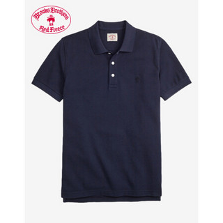 Brooks Brothers/布克兄弟男士修身纯棉质短袖Polo衫 4004-藏青色 M